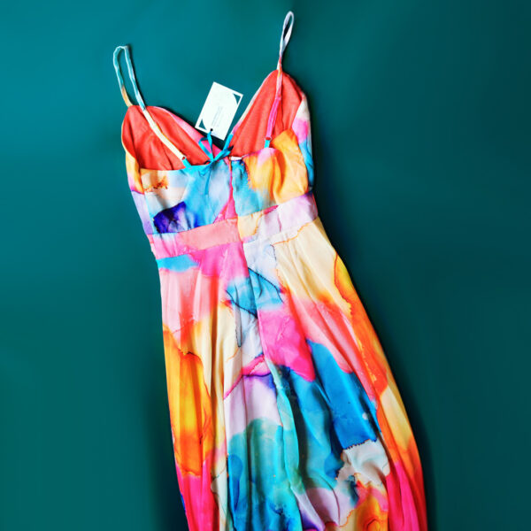 Atomic Tangerine Flow Dress - Image 3