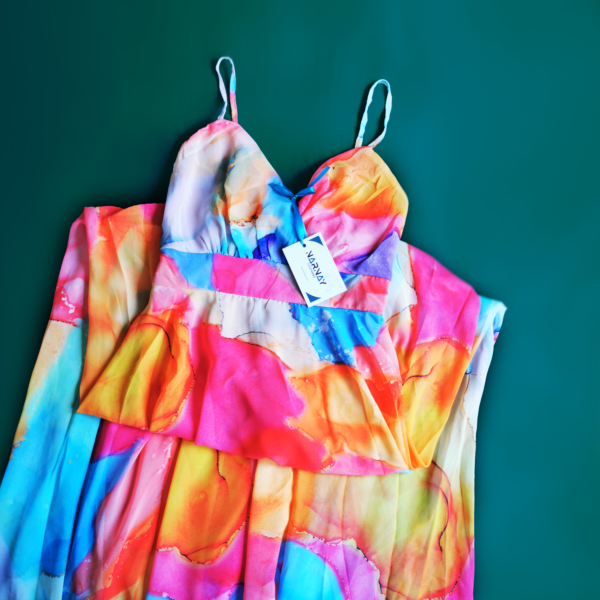 Atomic Tangerine Flow Dress - Image 2