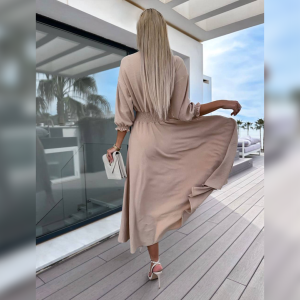 Cappuccino Foam Maxi Dress - Image 2
