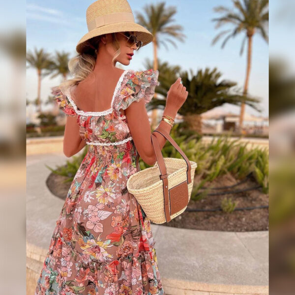 Rose Blossom Midi Dress - Image 2