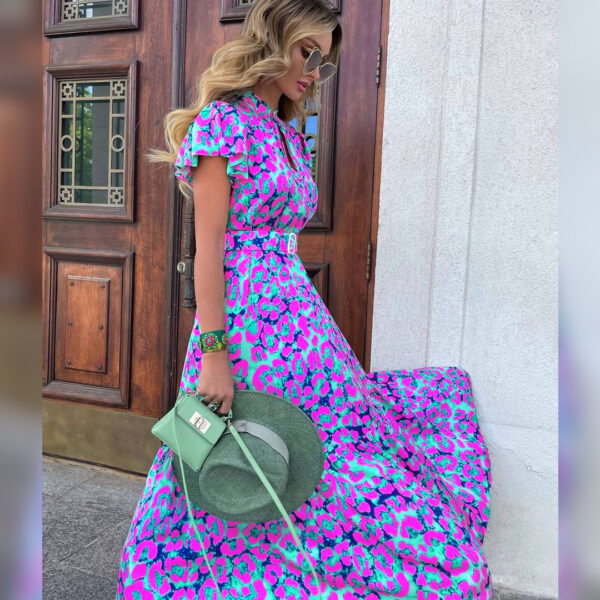 Spring Amethyst Maxi Dress